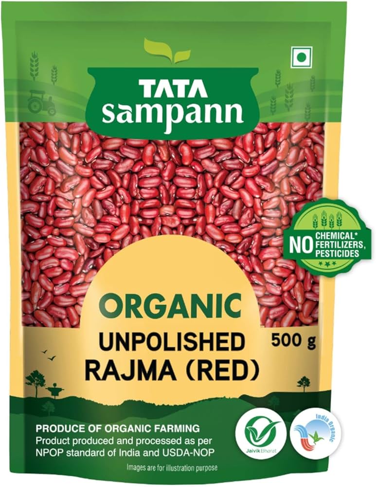 Tata Sampann Organic Rajma (Red), 500 g